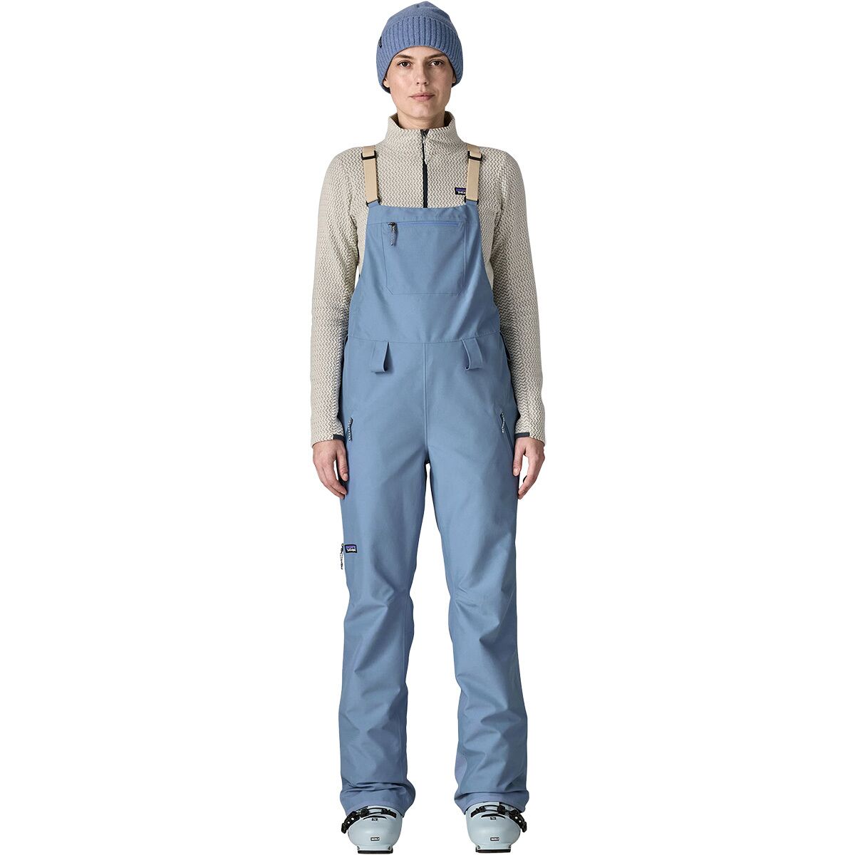 Patagonia Women's Powder Town Bib Pant in Barnacle Blue - Size: XL/Regular