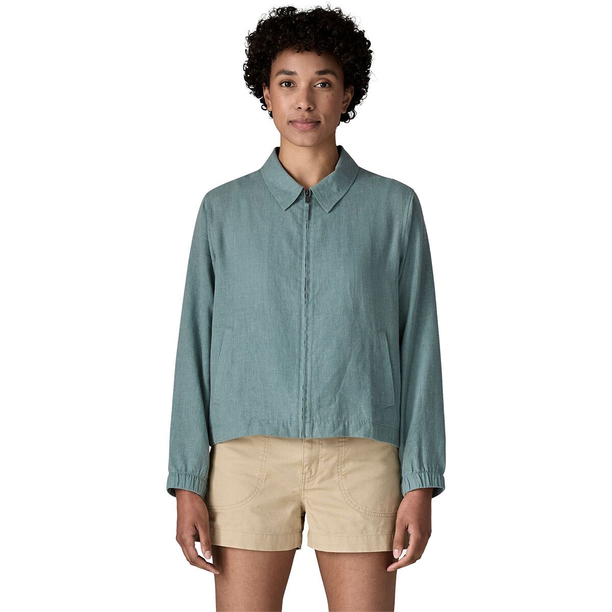 Patagonia Women's Garden Island Jacket in Whole Weave / Blue Sage - Size: Large