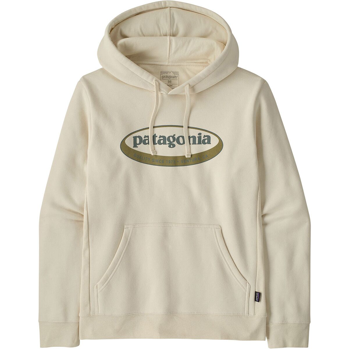 Patagonia Patagonia Men's 95 Oval Logo Uprisal Hoodie in Birch White - Size: Small - $66.50 at Steep and Cheap