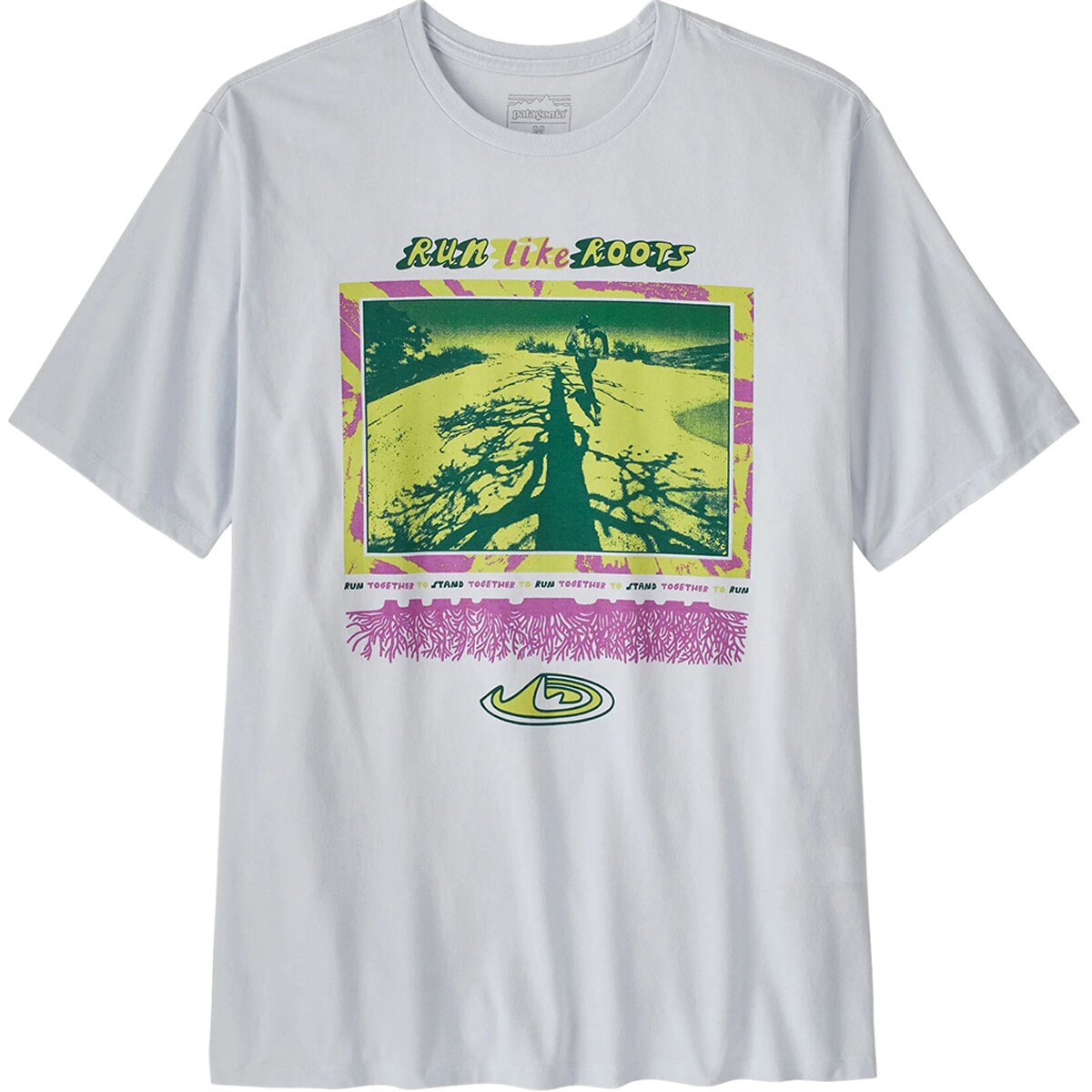 Patagonia Patagonia Men's Run Like Roots Responsibili-Tee in White - Size: Large - $31.85 at Steep and Cheap