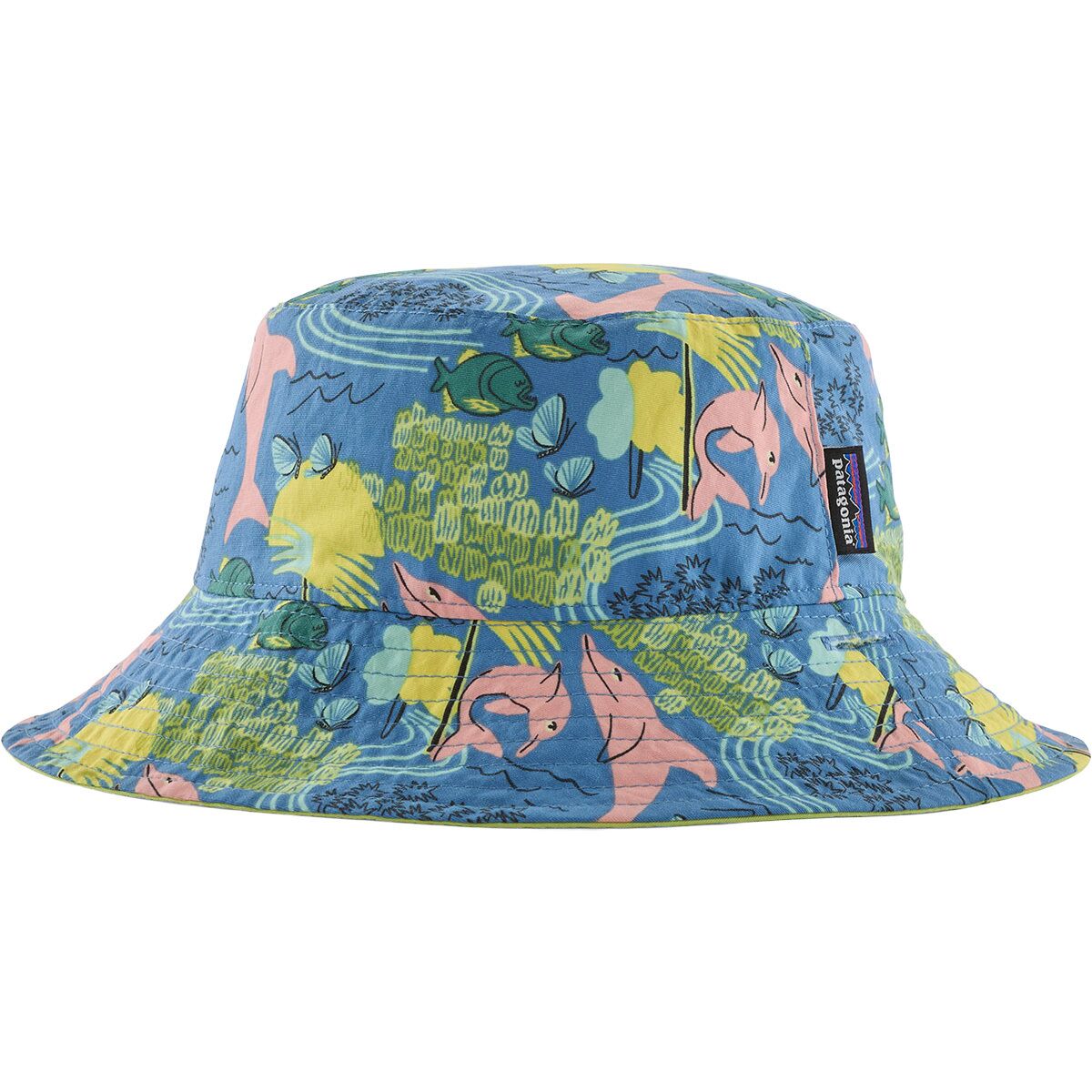 Patagonia Patagonia Baby Sun Bucket Hat - Infants' in Amazonia: Shore Blue - Size: 6M - $22.75 at Steep and Cheap