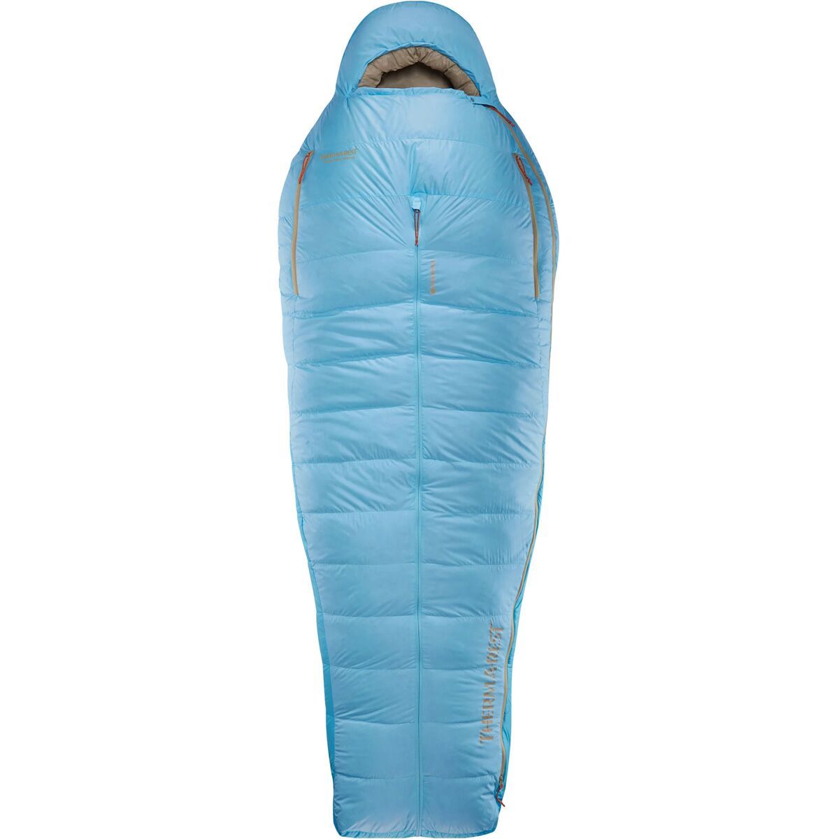 Therm-a-Rest Boost 650 Sleeping Bag: 20F Down in Morning Blue - Size: Short/Wide