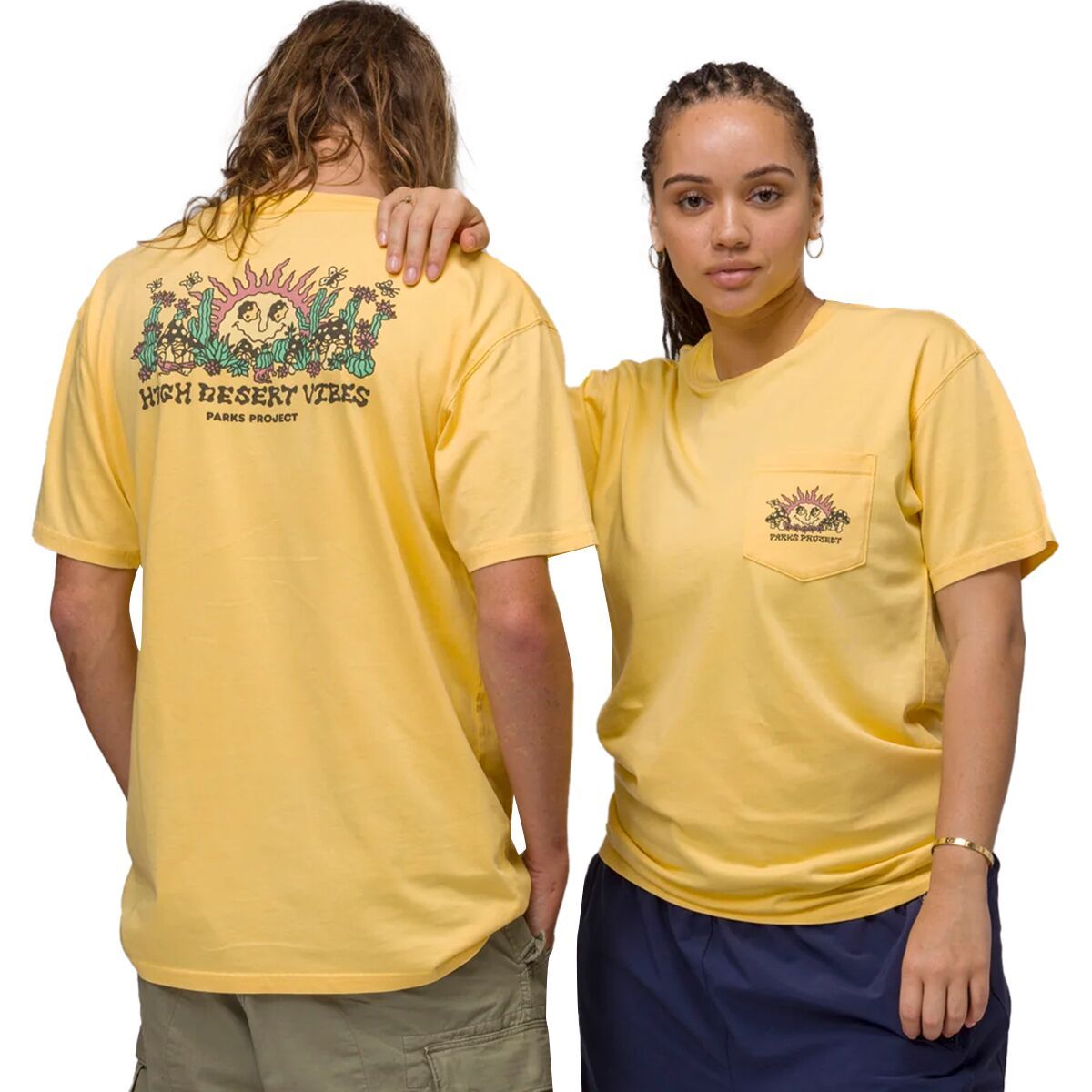 Parks Project High Desert Vibes Sun Pocket T-Shirt in Marigold - Size: XXL
