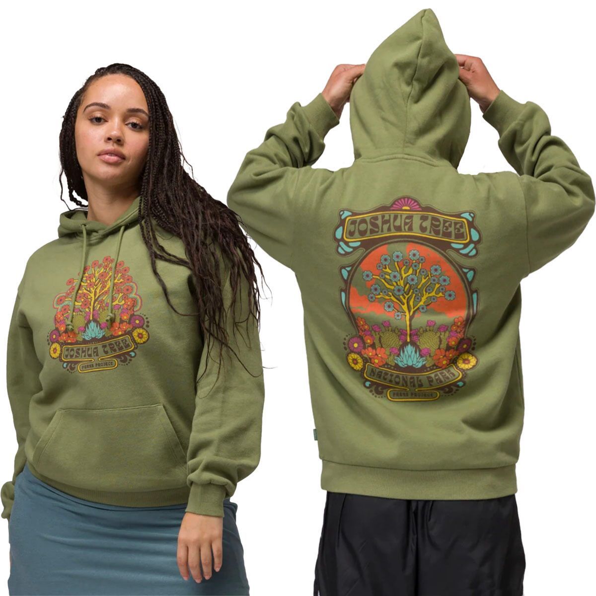 Parks Project Joshua Tree Trip Hoodie in Fern - Size: Medium