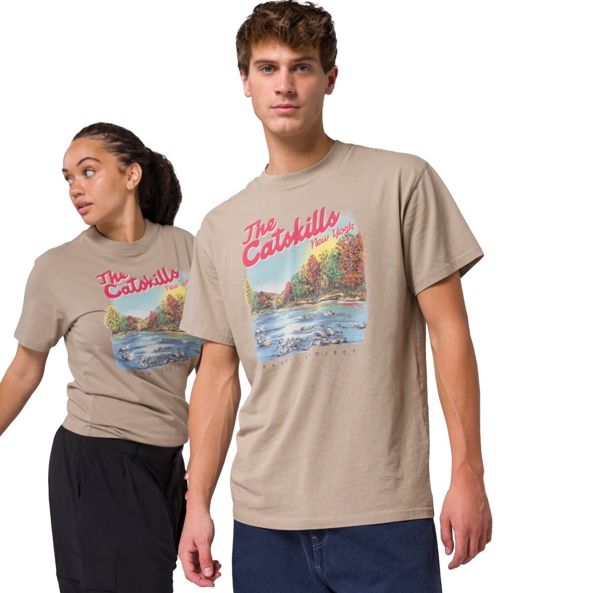 Parks Project Catskills Vintage T-Shirt in Mushroom Grey - Size: Medium