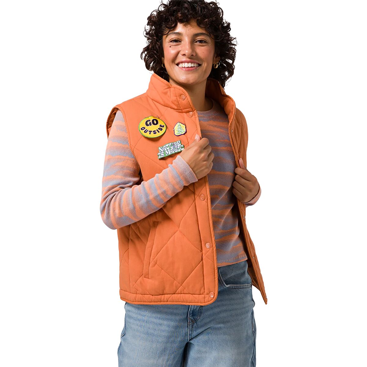 Parks Project Parks Project Women's Nature's Magic Puffer Vest in Sun Baked - Size: Small - $97.50 at Steep and Cheap