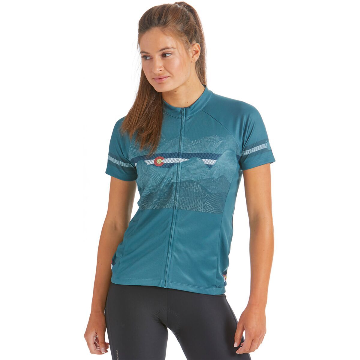 PEARL iZUMi Women's Classic Jersey in Fiery Coral Fountain - Size: XS