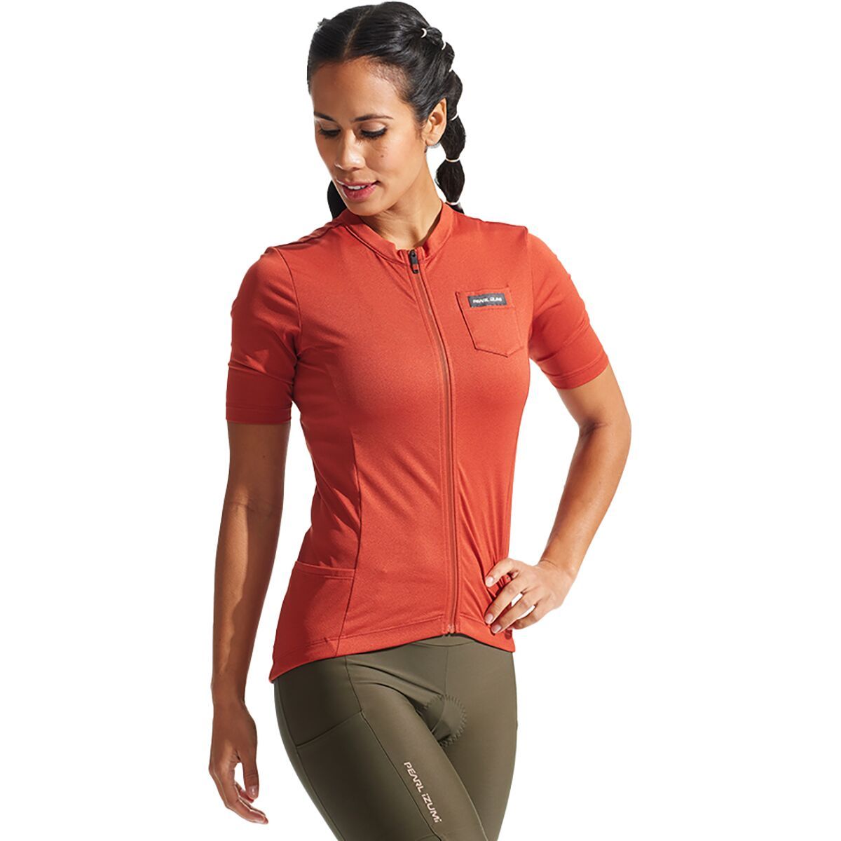 PEARL iZUMi Women's Expedition Jersey in Oatmeal - Size: Medium