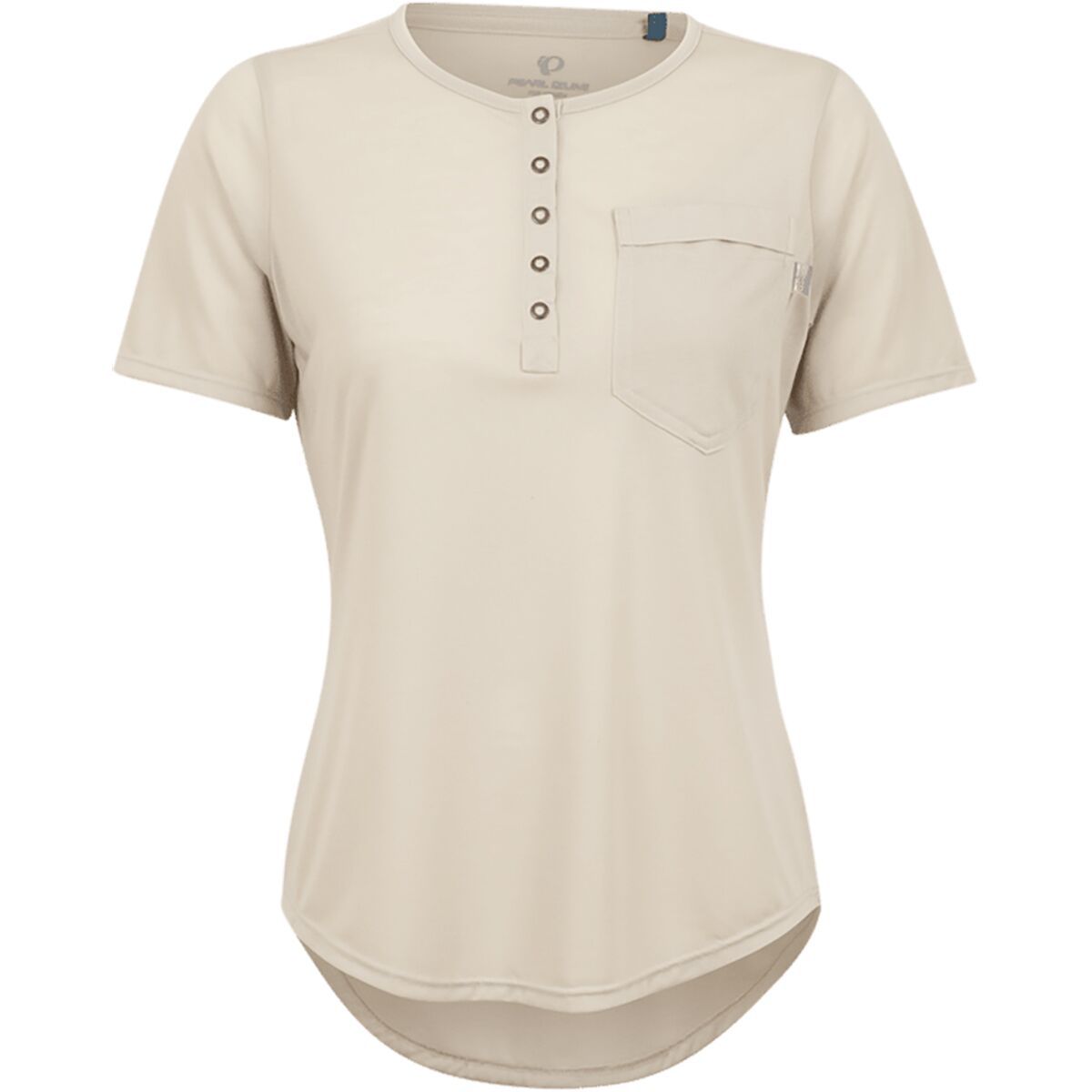 PEARL iZUMi Women's Rove Tech Henley in Boulder Grey - Size: Small