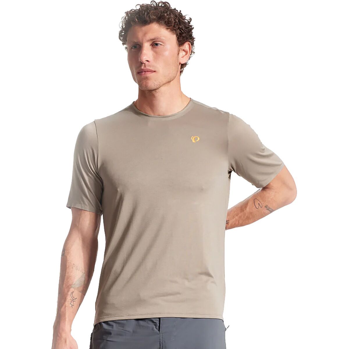 PEARL iZUMi Men's Summit Pro Short-Sleeve Jersey in Gravel - Size: Small