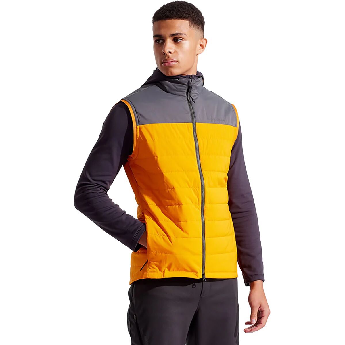 PEARL iZUMi Men's Summit Ecoloft Vest in Sunfire / Urban Sage - Size: Small