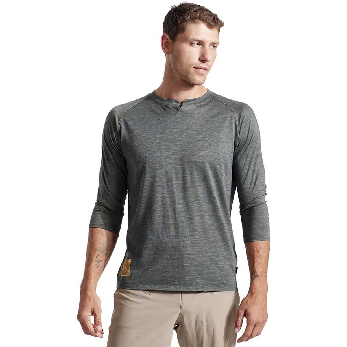 PEARL iZUMi Men's Canyon Merino 3/4 Jersey in Phantom - Size: XL