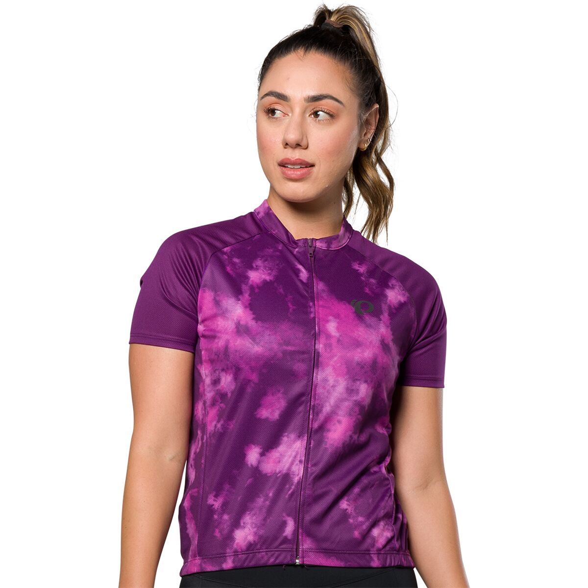 PEARL iZUMi Women's Quest Graphic Jersey in Dark Violet Spectral - Size: XL
