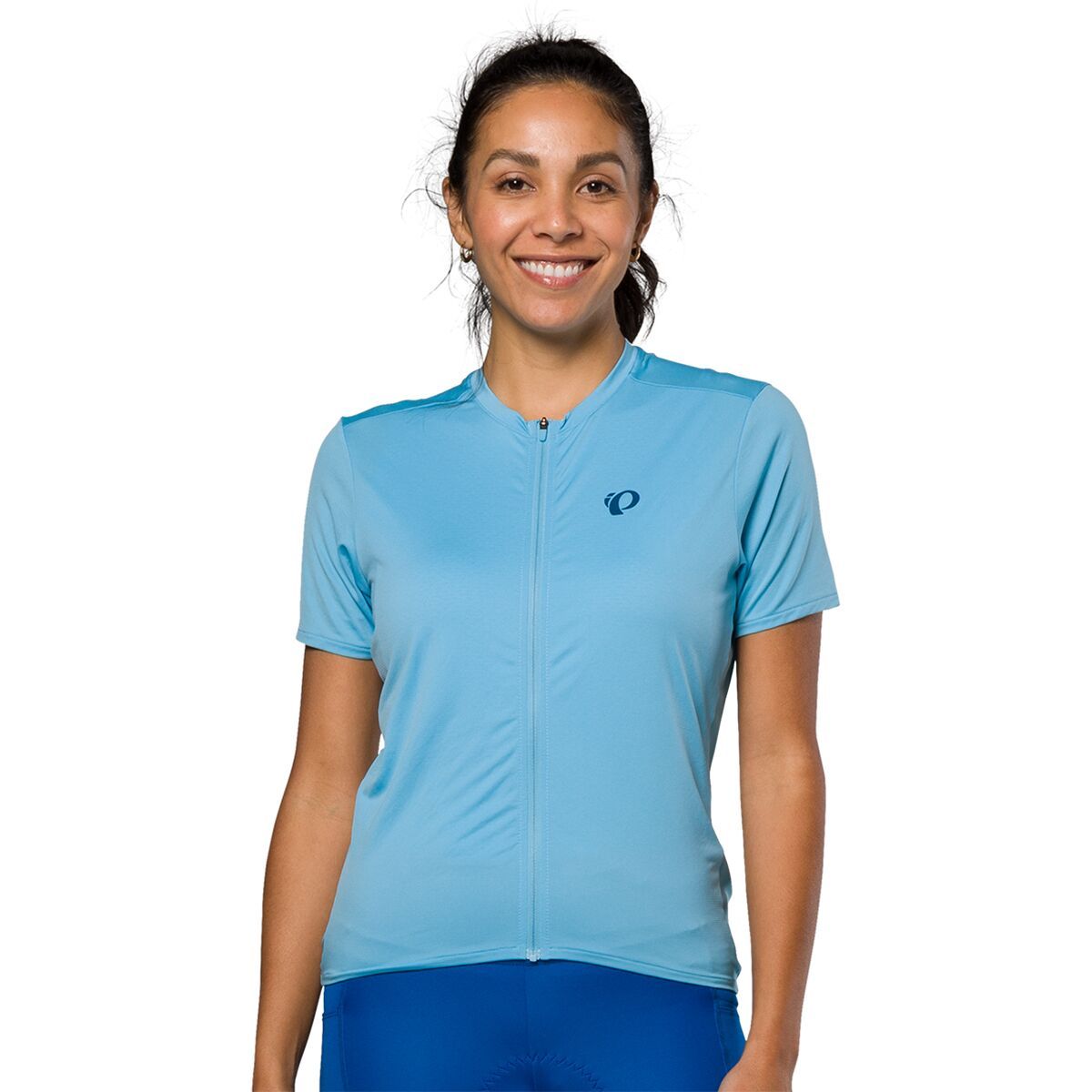 PEARL iZUMi Women's Sugar Short-Sleeve Jersey in Air Blue - Size: Medium