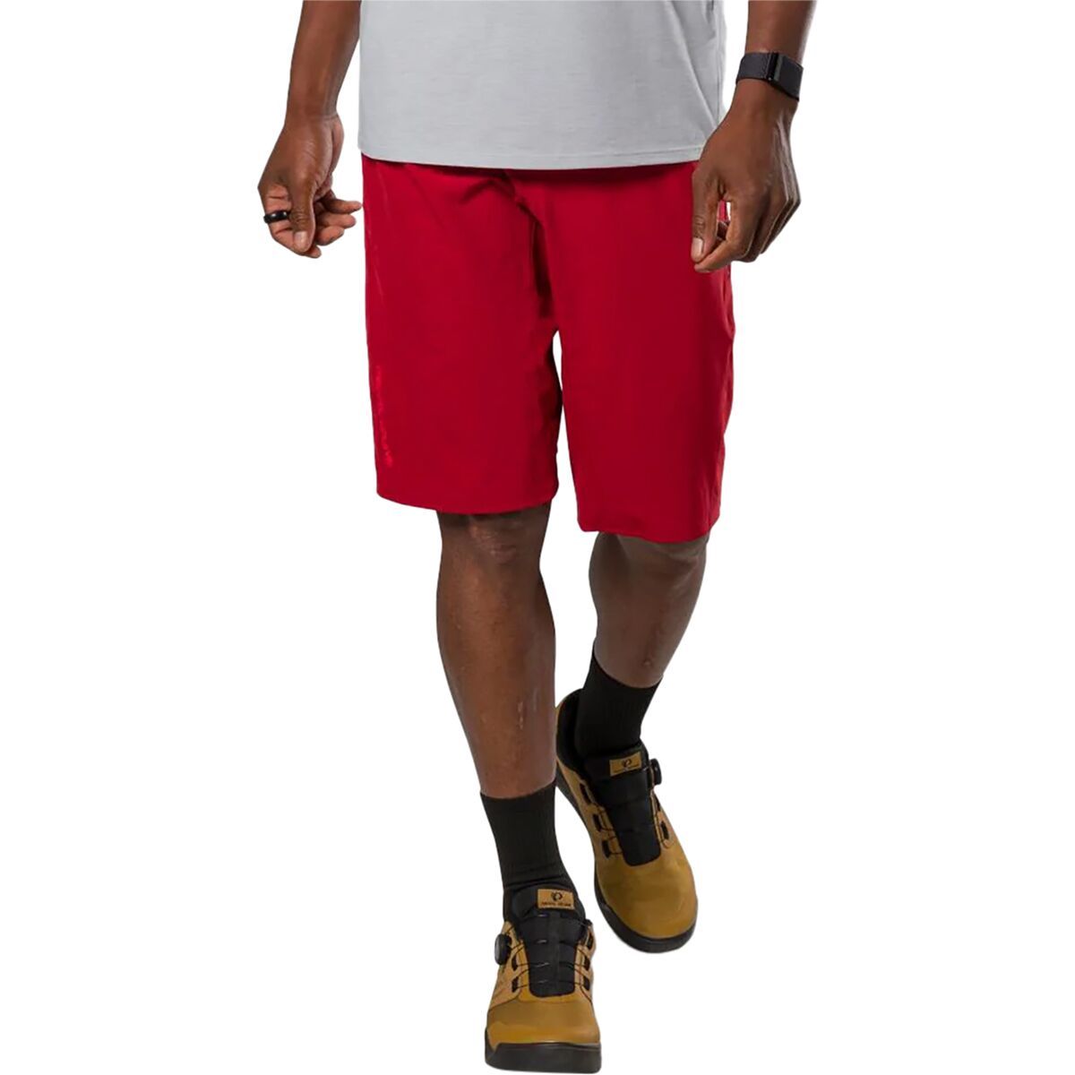 PEARL iZUMi Men's Summit Shell Short in Red Dahlia - Size: 32