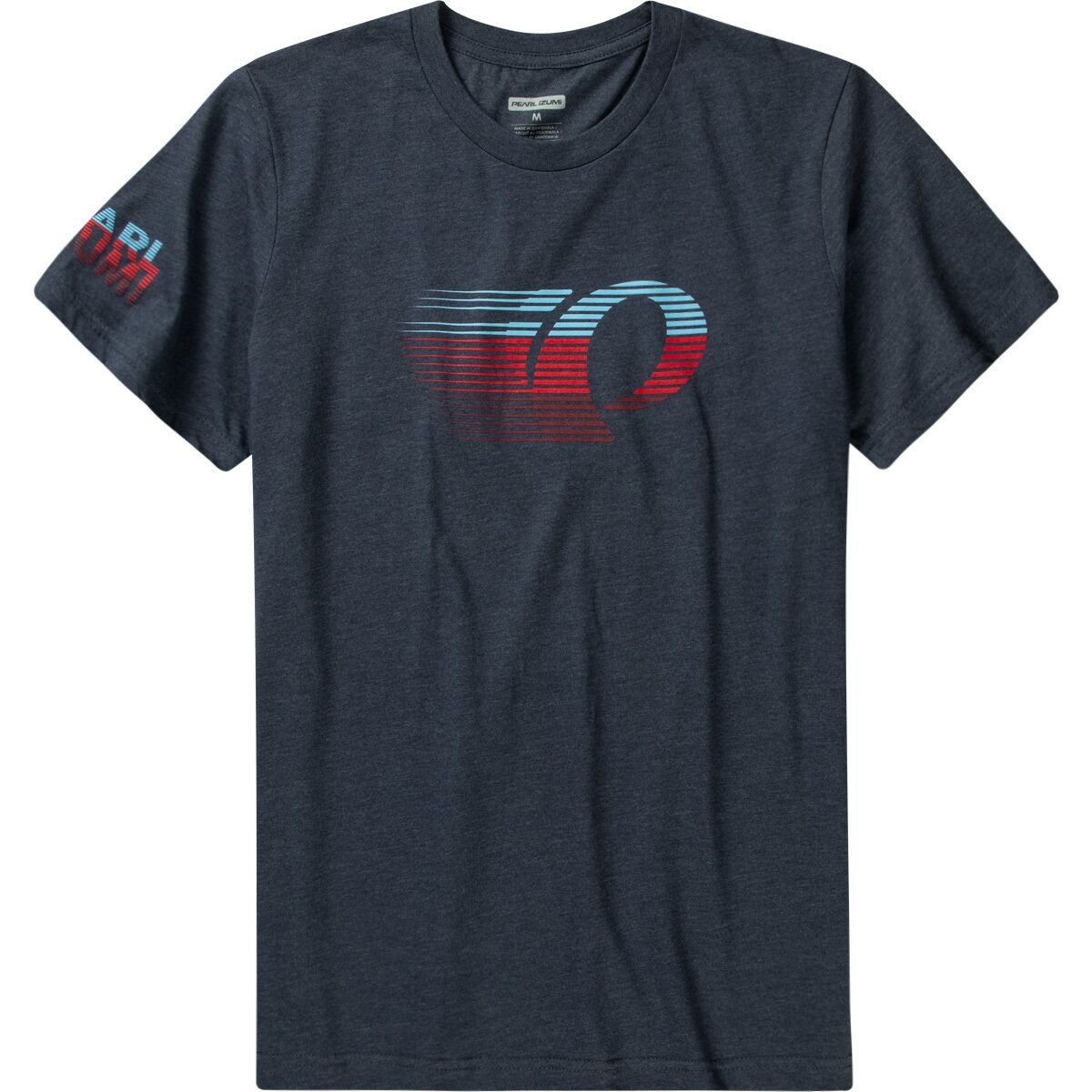 PEARL iZUMi Men's Graphic Short-Sleeve Special Edition T-Shirt in Blue Buzz Bioviz Remix - Size: Small