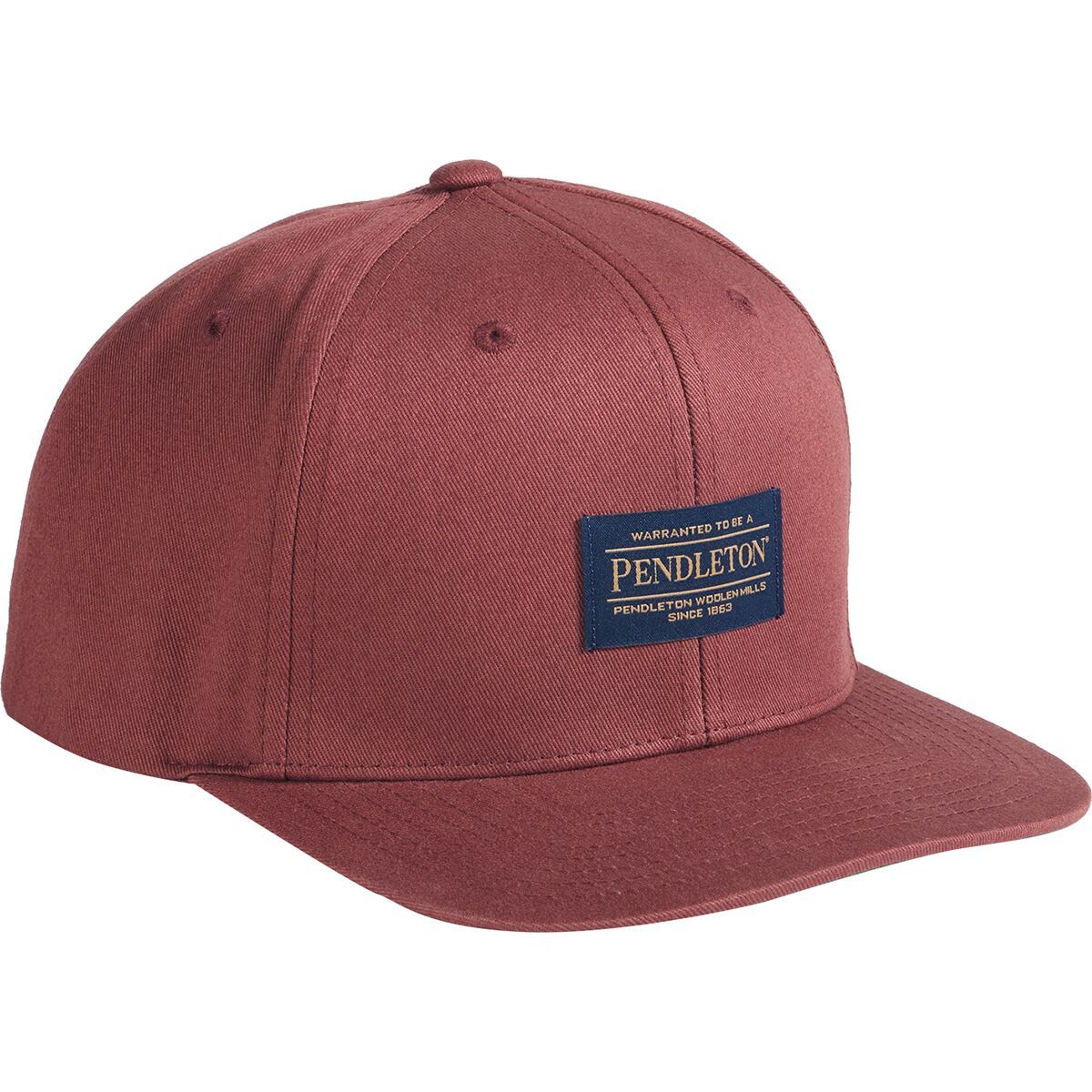 Pendleton Logo Flat Brim Hat in Maroon
