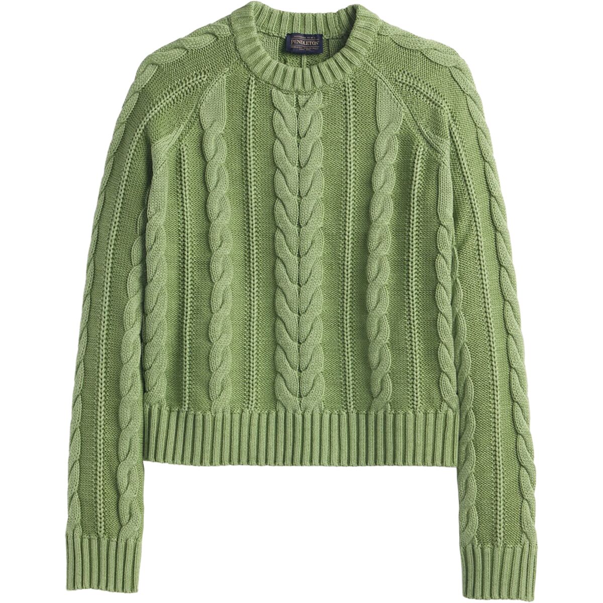 Pendleton Pendleton Women's Cotton Cable Sweater in Spruce - Size: Large - $96.00 at Steep and Cheap