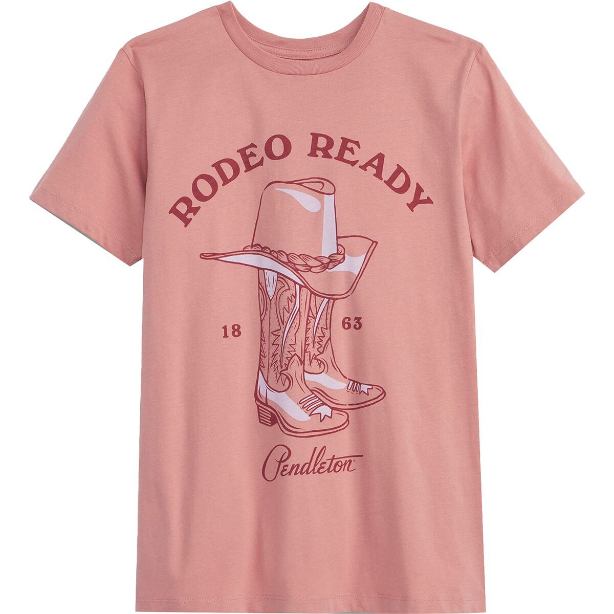 Pendleton Women's Rodeo Ready Graphic T-Shirt in Dusty Rose - Size: Large