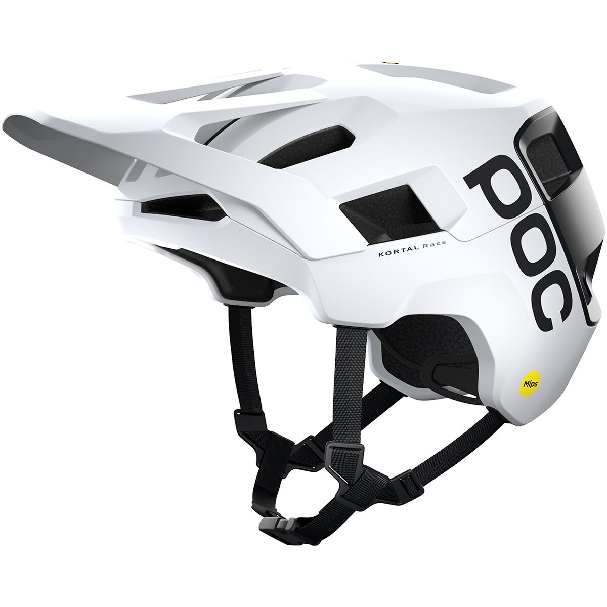POC POC Kortal Race Mips Helmet in Hydrogen White / Uranium Black Matte - Size: 55-58cm - $180.00 at Steep and Cheap