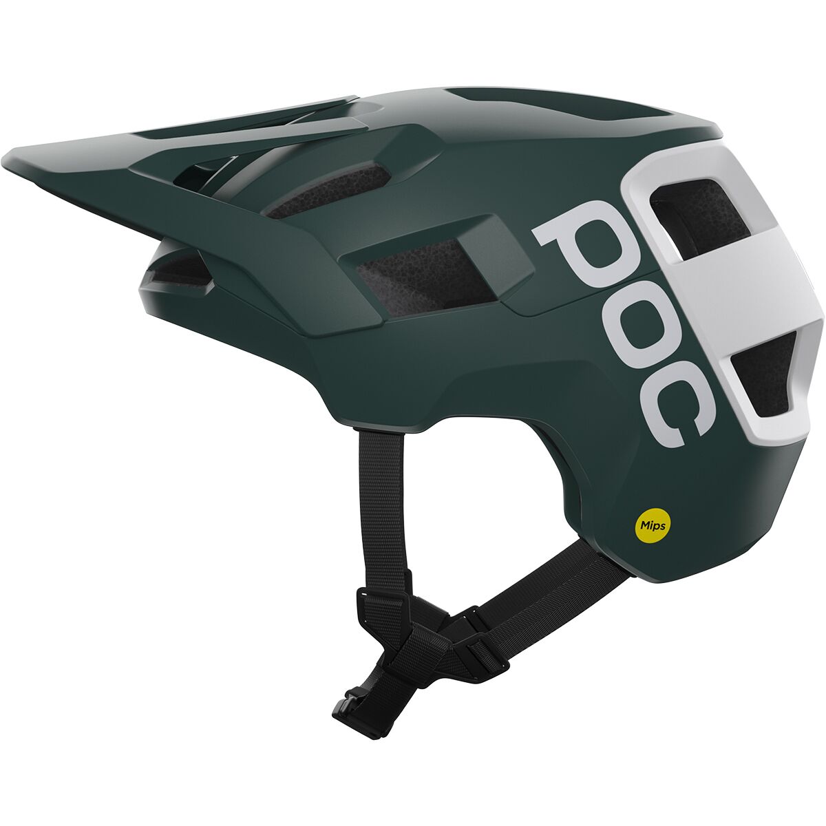 POC POC Kortal Race Mips Helmet in Pargasite Green Matt / Hydrogen White Matt - Size: 59-62cm - $180.00 at Steep and Cheap