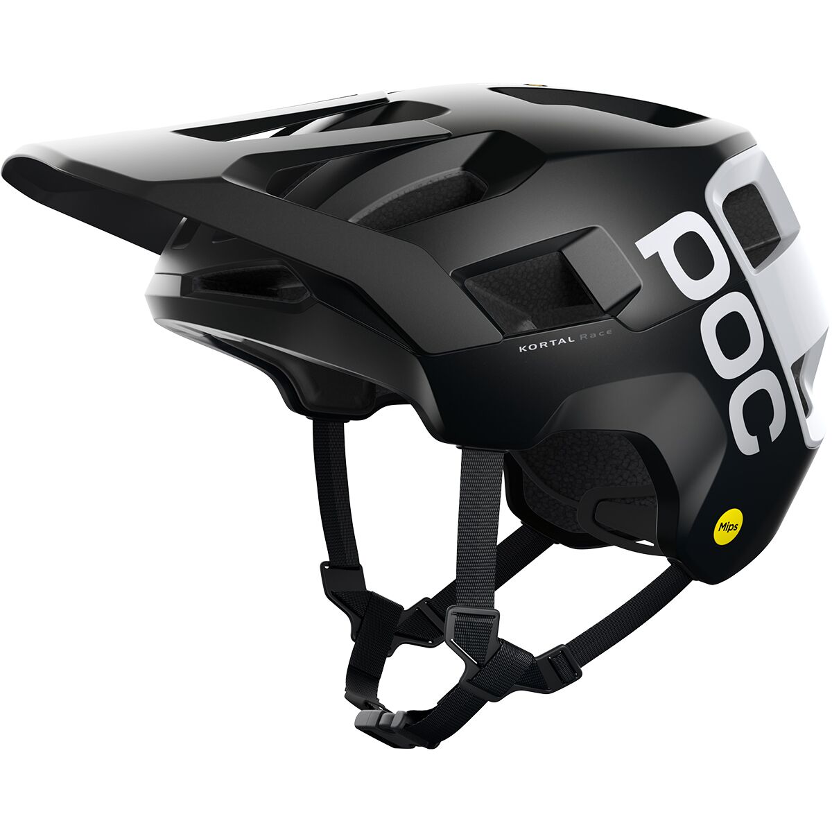 POC POC Kortal Race Mips Helmet in Uranium Black Matte / Hydrogen White - Size: 55-58cm - $180.00 at Steep and Cheap