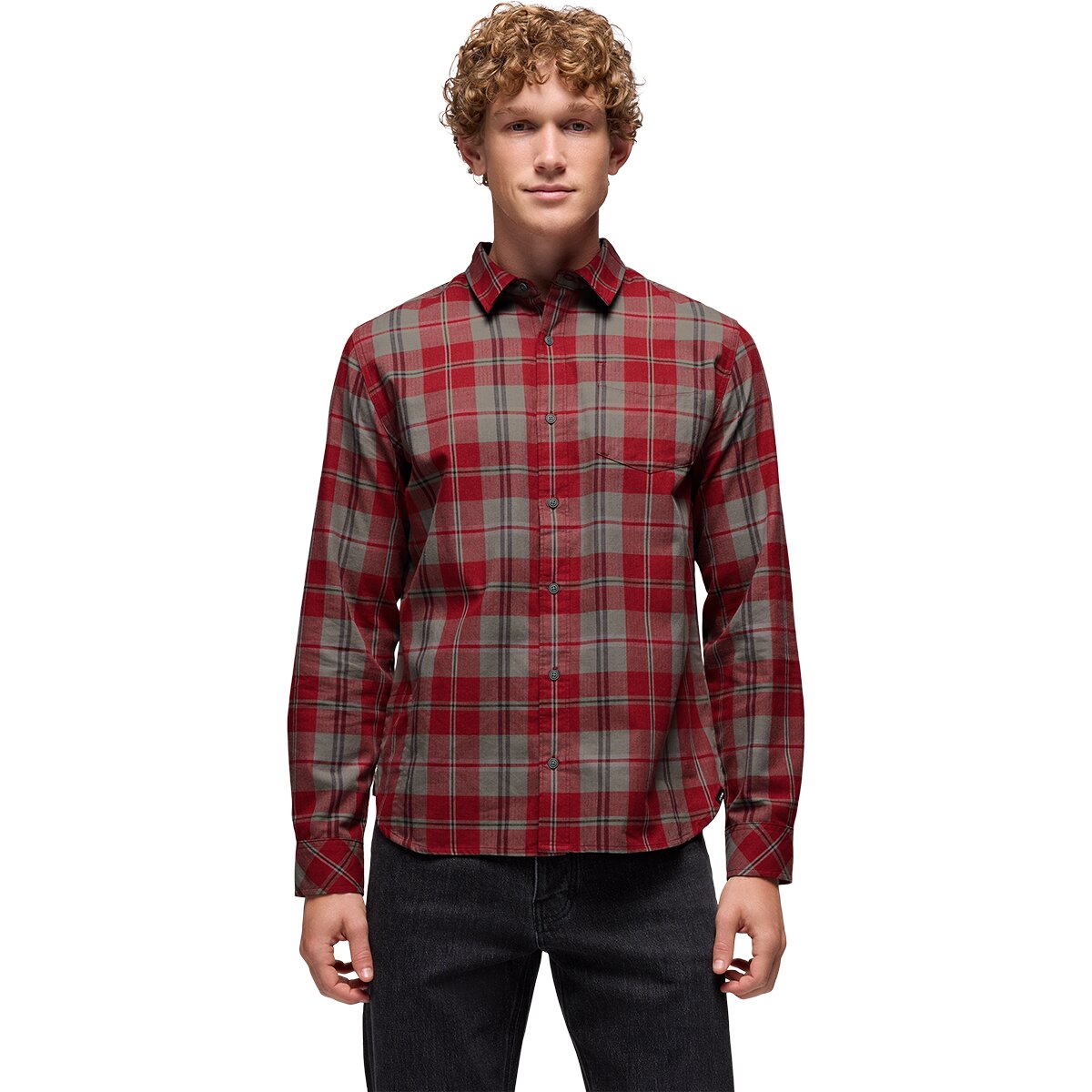 prAna Men's Los Feliz Flannel Shirt in Retrograde - Size: XL