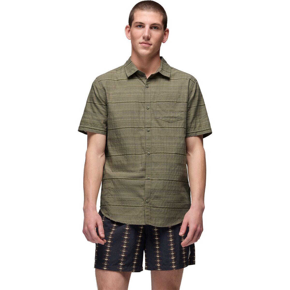 prAna Men's Groveland Shirt in Sage - Size: Large