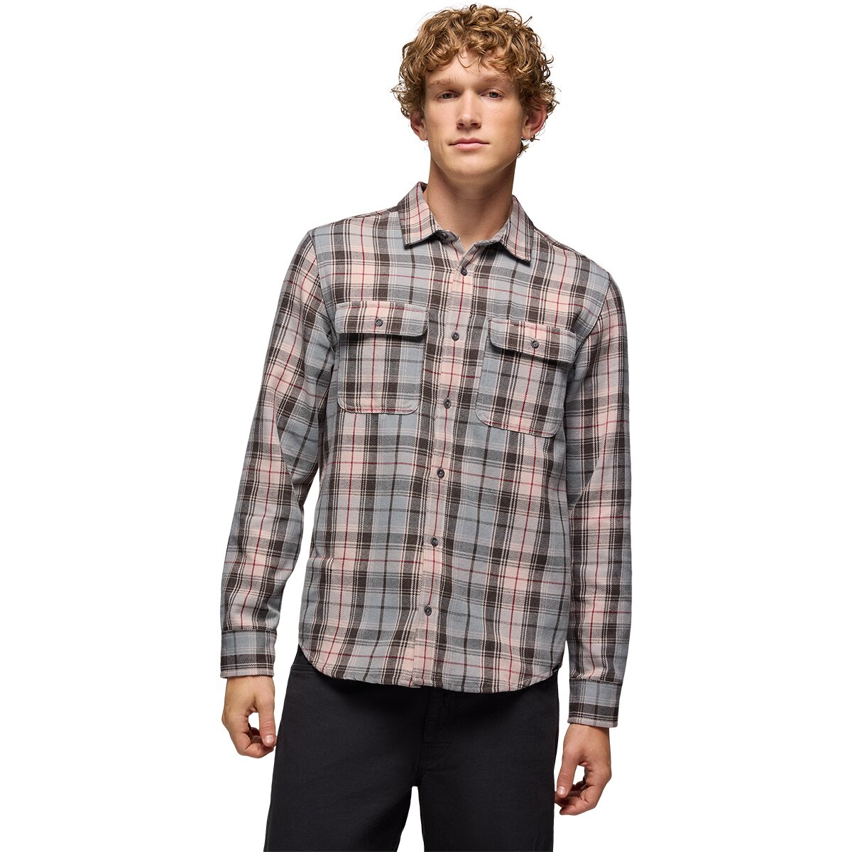 prAna prAna Men's Westbrook Flannel Shirt in Hush - Size: XL - $58.77 at Steep and Cheap
