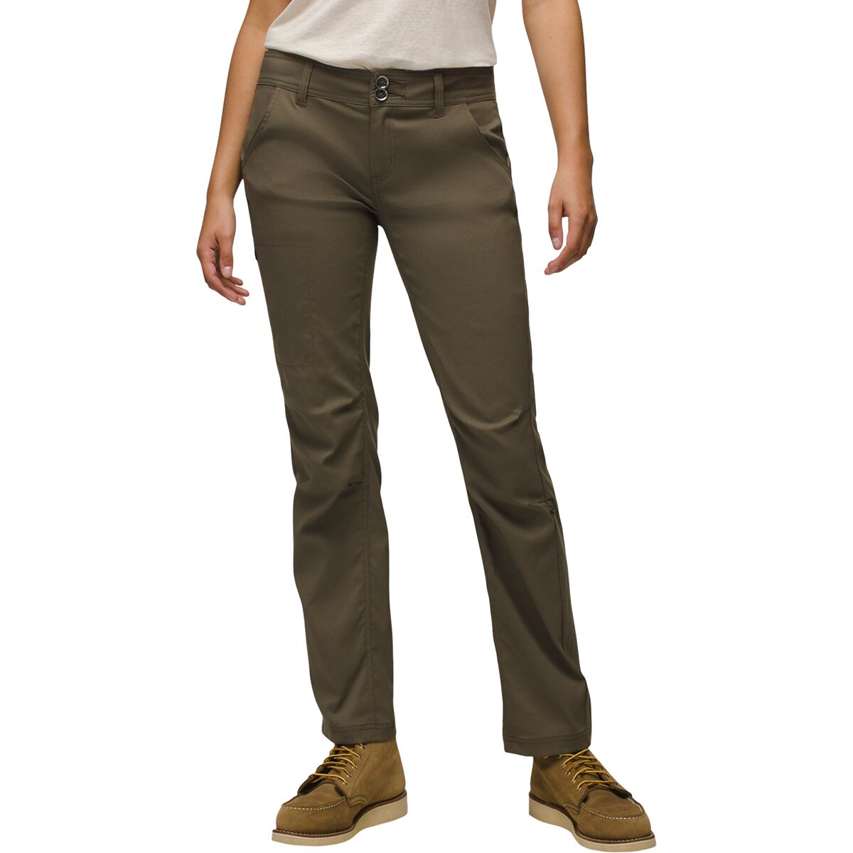 prAna Women's Halle Straight Pant in Slate Green - Size: 00/Tall