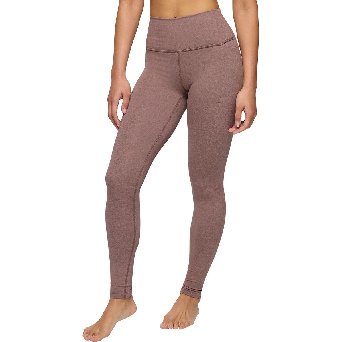 prAna Women's Heavana Pocket Legging in Carob Heather - Size: Large