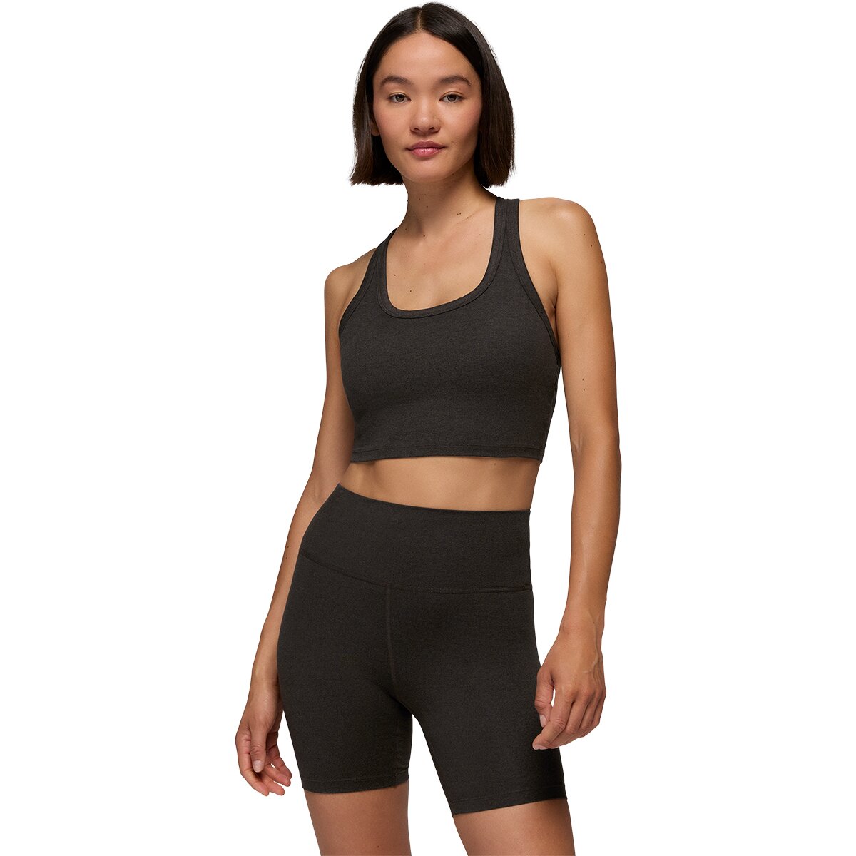 prAna Women's Heavana Racerback Bralette in Nori Heather - Size: Large