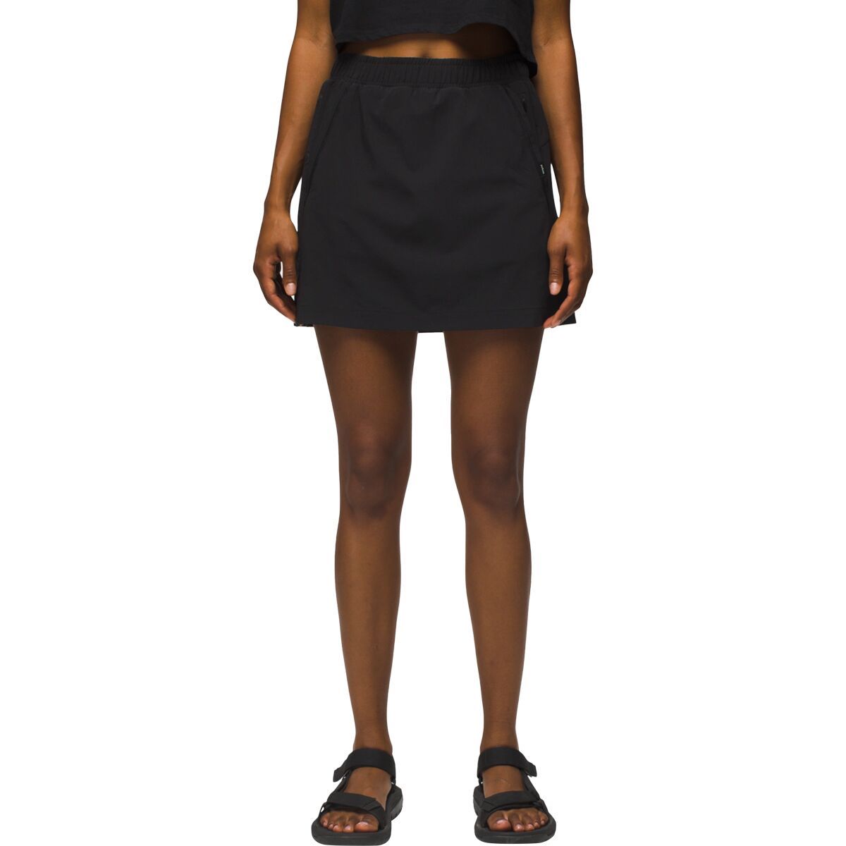 prAna Women's Railay Snap Up Skort in Black - Size: Small