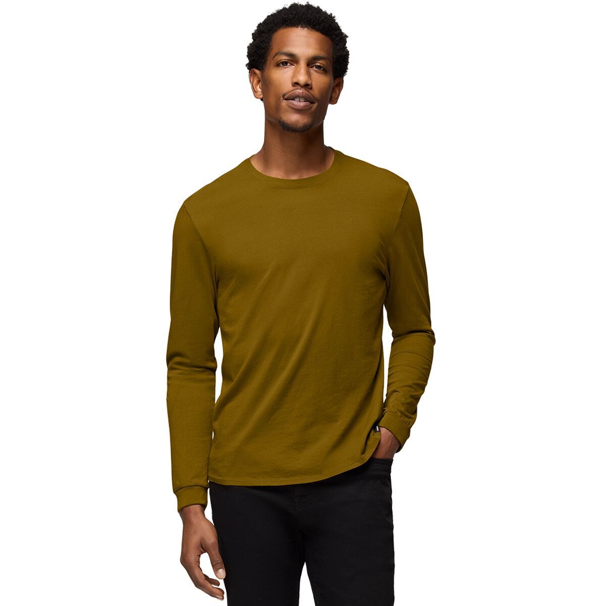 prAna Men's Everyday Long-Sleeve T-Shirt in Retro Olive - Size: XL