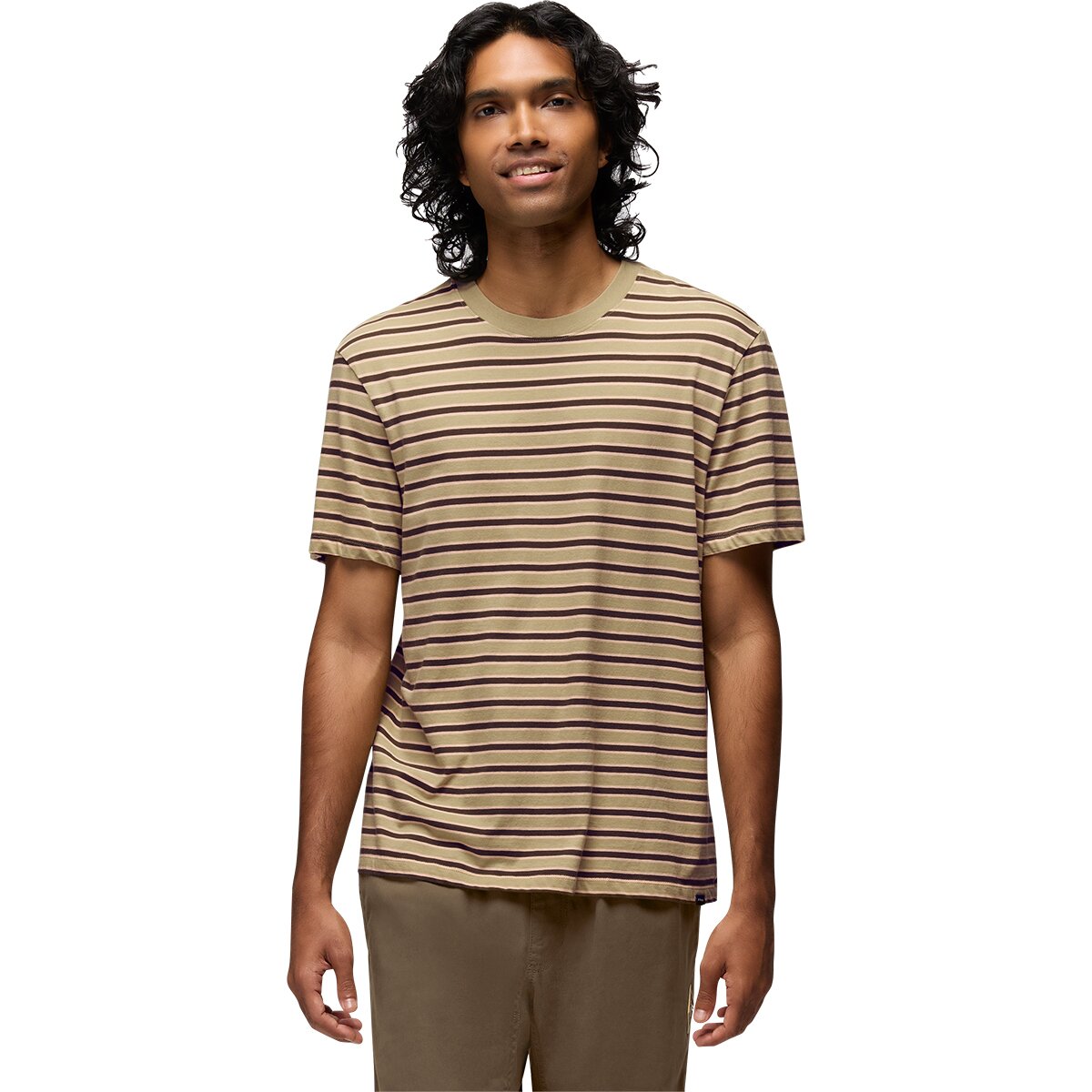 prAna Men's Everyday T-Shirt in Jackfruit Stripe - Size: Large
