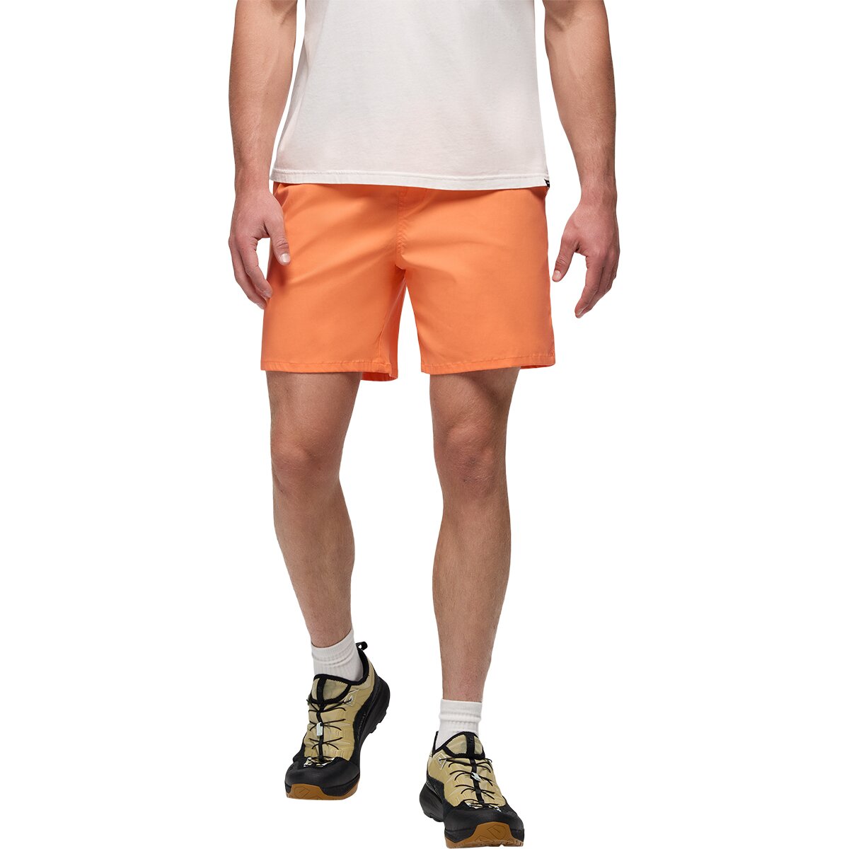 prAna prAna Men's Stretch Zion Pull On 5in Short in Papaya - Size: Small - $44.40 at Steep and Cheap
