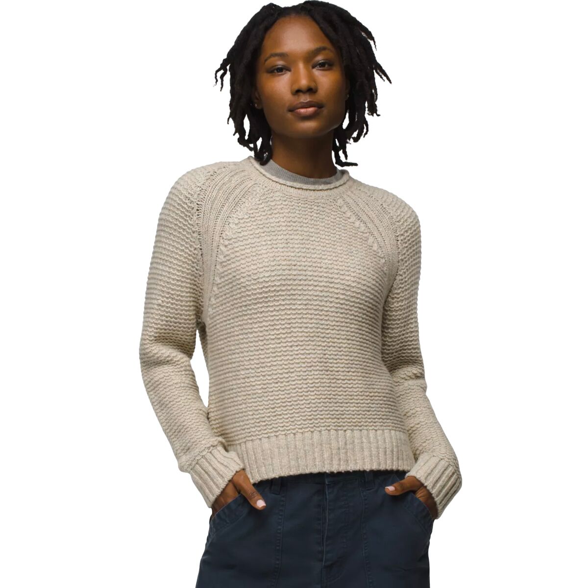 prAna Women's Cades Cove Sweater in Oatmeal - Size: XL