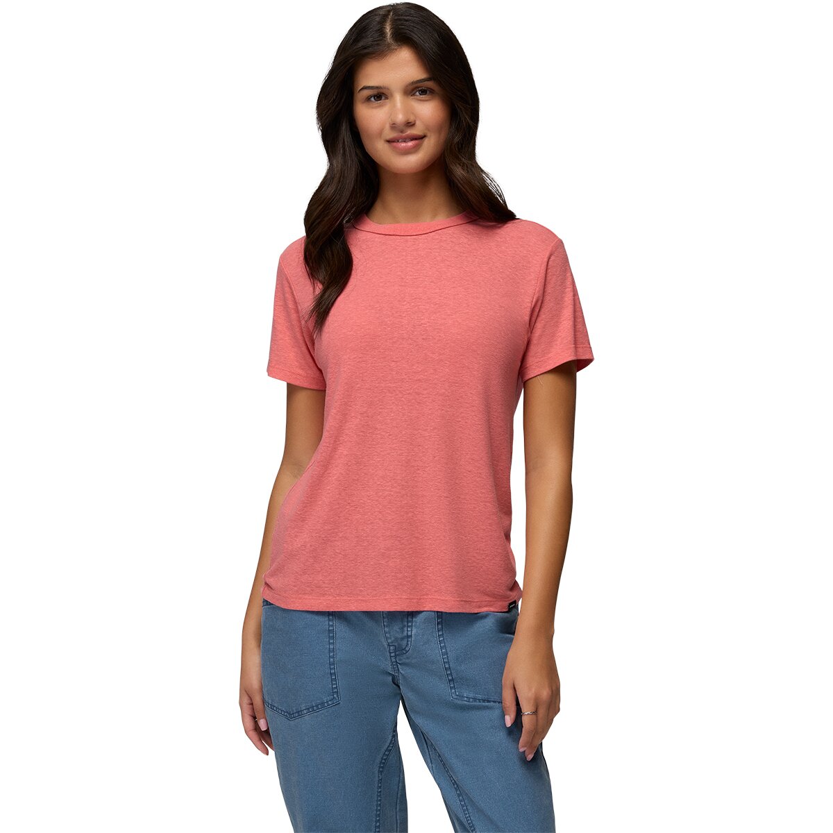 prAna Women's Cozy Up Short-Sleeve T-Shirt in Guava - Size: XS