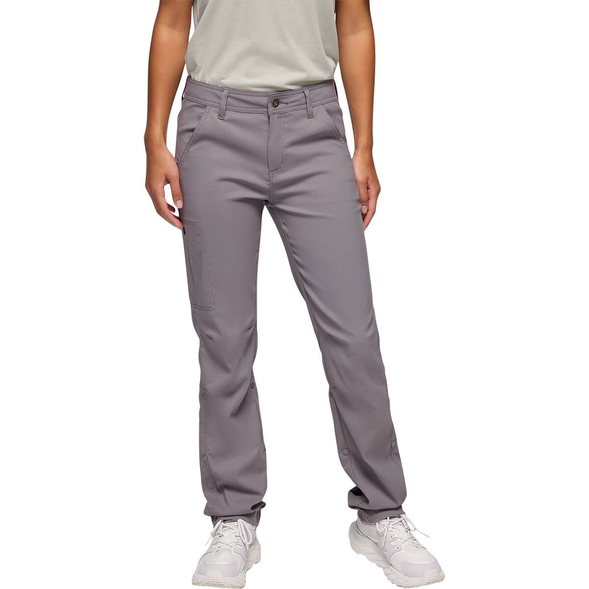 prAna Women's Stretch Zion Mid-Rise Pant in Pewter - Size: 6/Regular