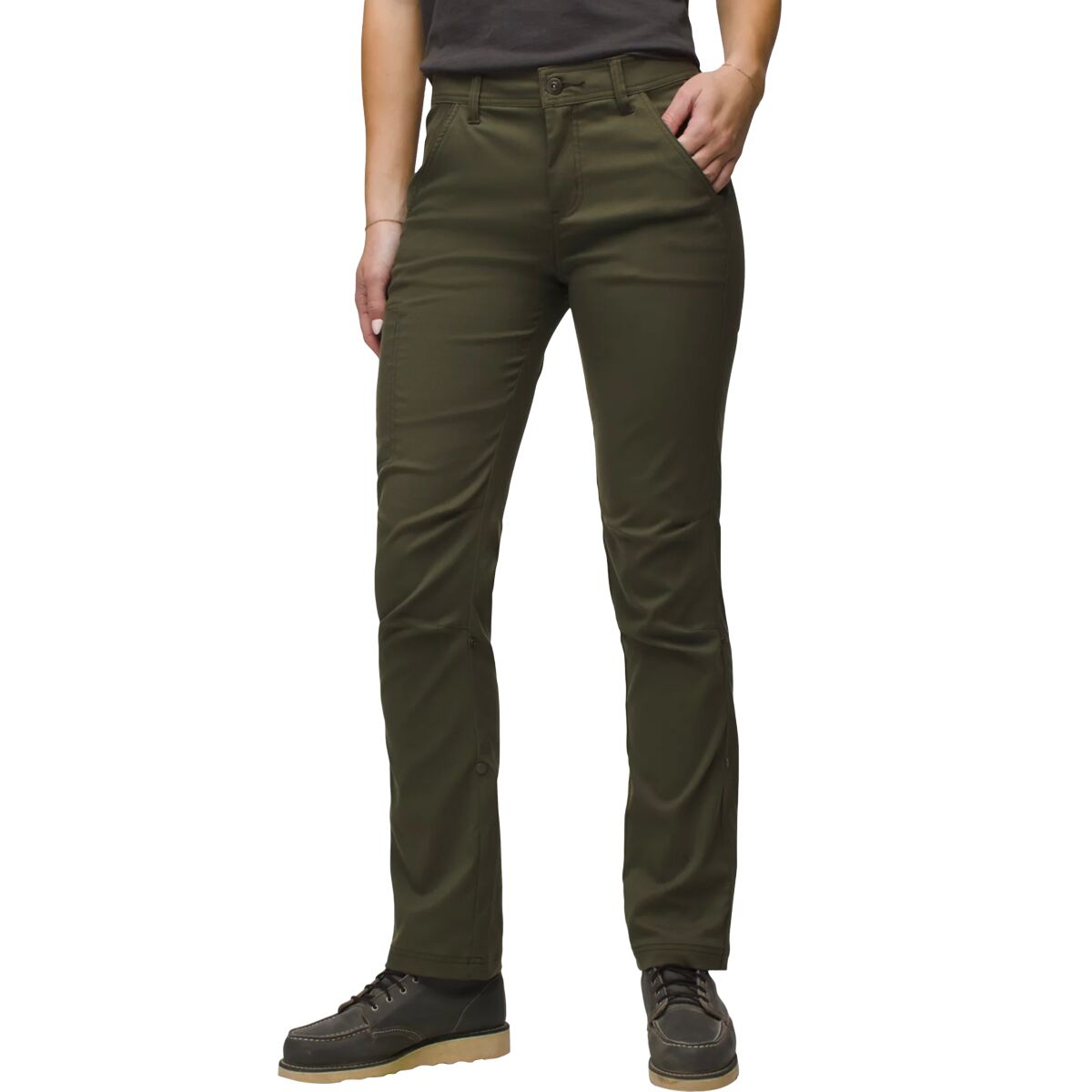 prAna Women's Stretch Zion Mid-Rise Pant in Spruce - Size: 4/Short