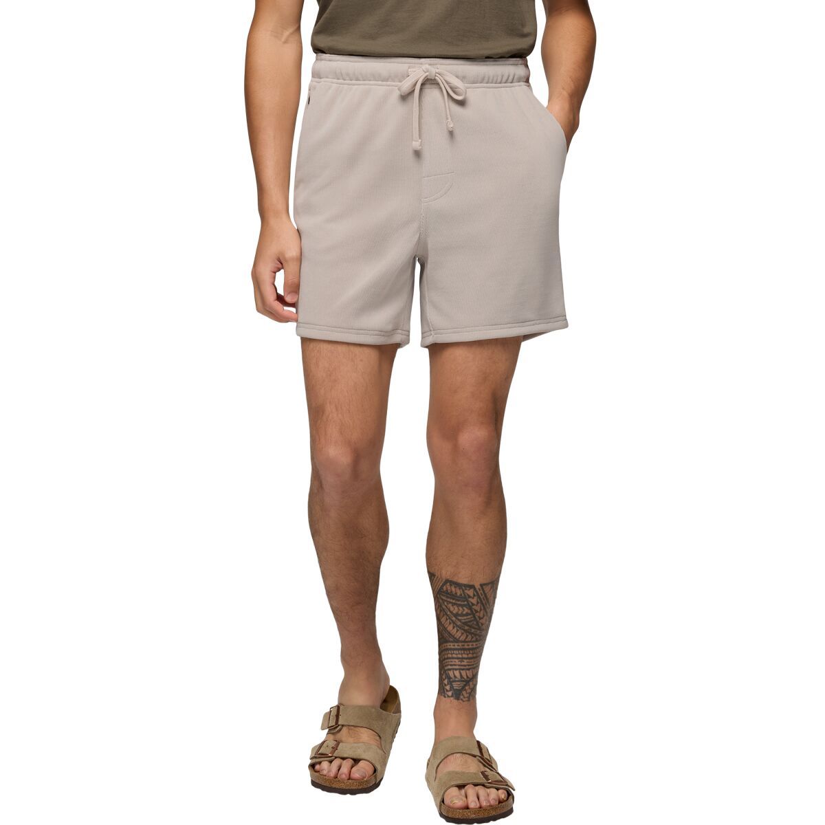 prAna Men's Deja View 6in Short in Almond - Size: XL