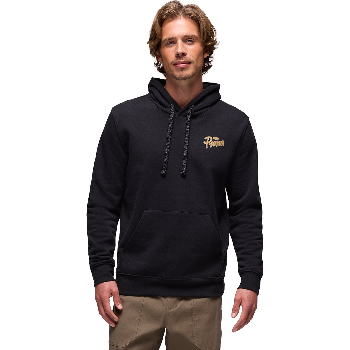 prAna Men's Everyday Graphic Hoodie in Black Open Your Mind - Size: XL