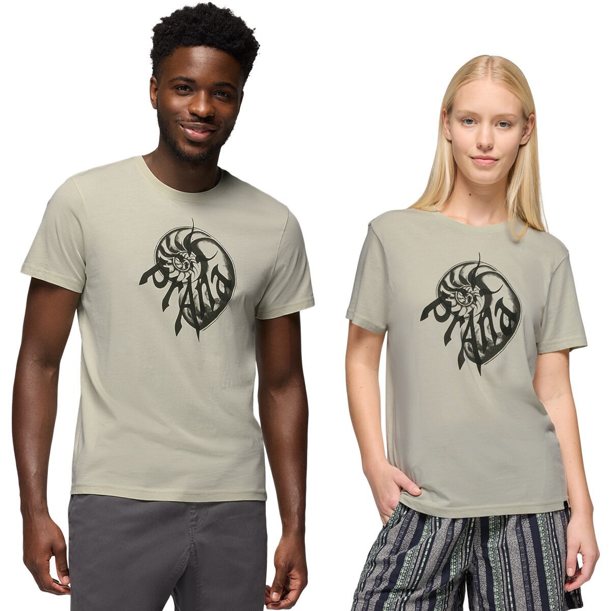 prAna Heritage Graphic Short-Sleeve T-Shirt in Jasmine Nautilus - Size: XL