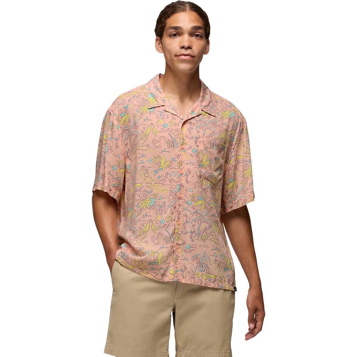 prAna Men's Peacepath Shirt in Smoothie Vacation - Size: XL