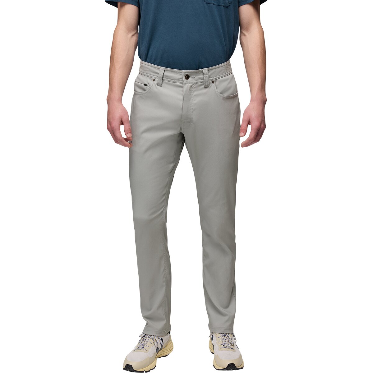 prAna Men's Stretch Zion 5-Pocket Slim Pant in Sterling - Size: 35x30