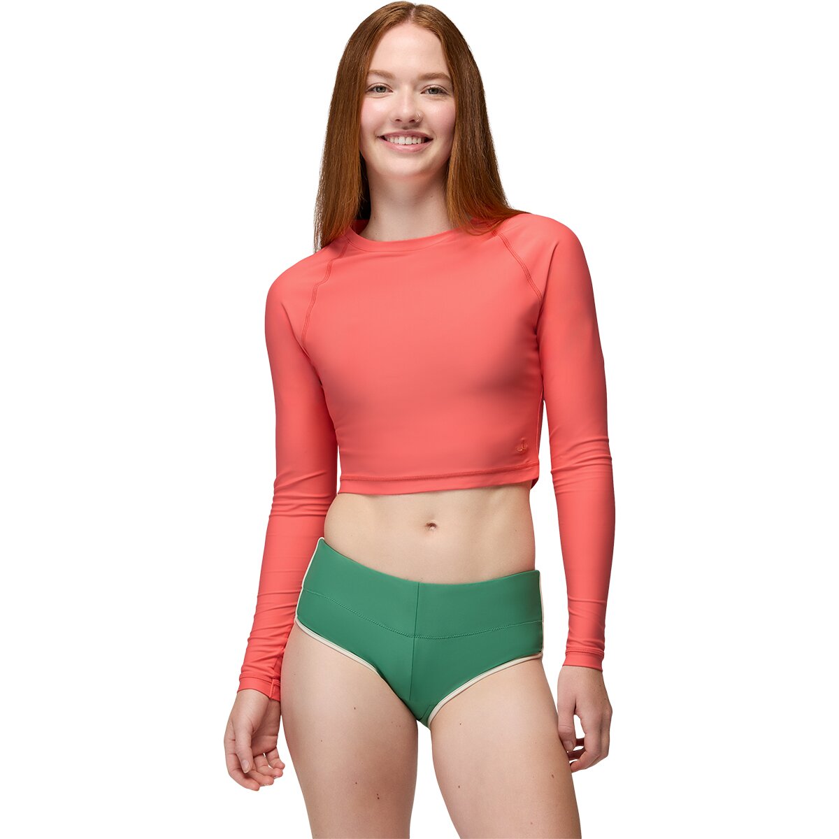 prAna Women's Baja Bound Rashguard in Guava Pop - Size: Small