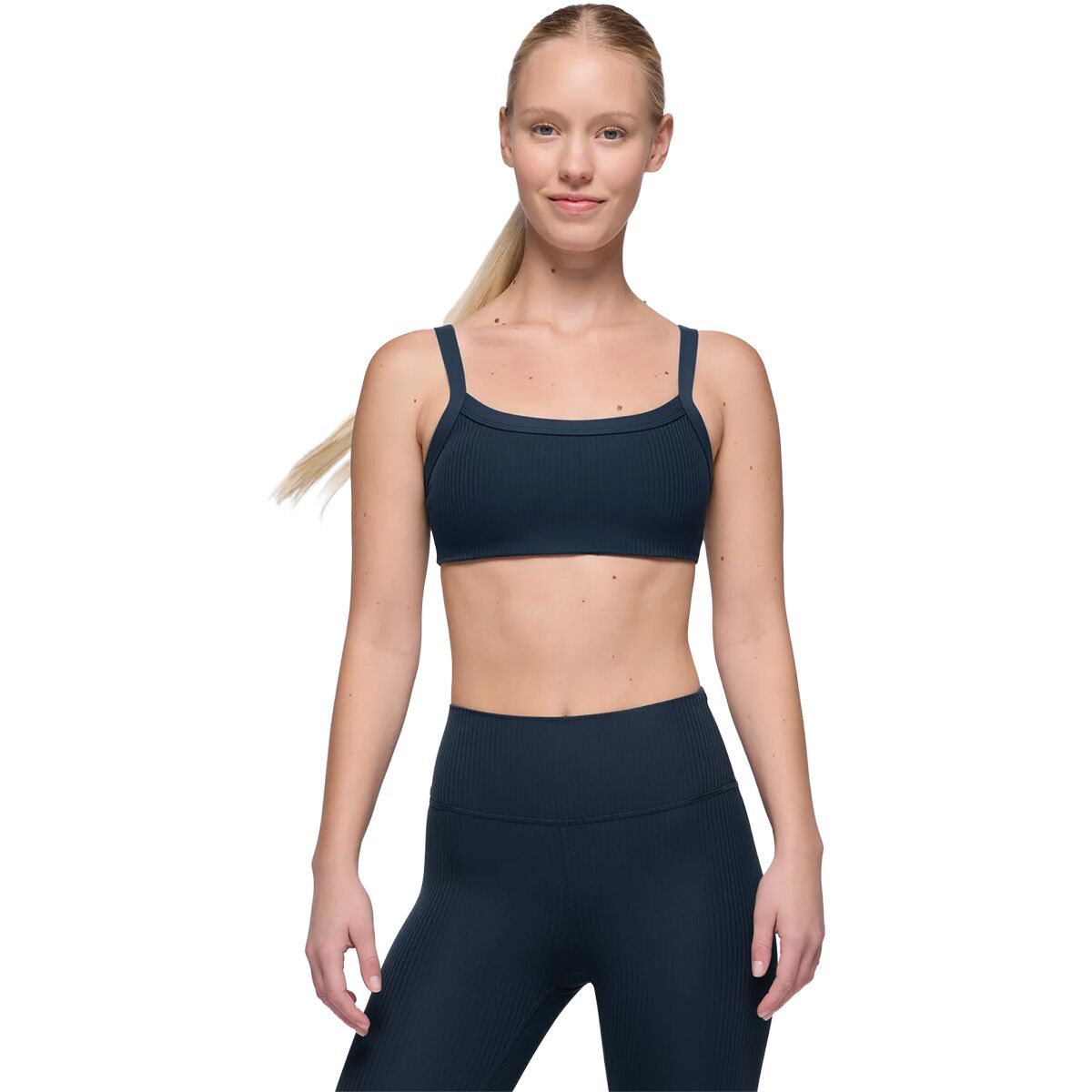 prAna Women's Luxara Rib Bra in Stormy Night - Size: XL