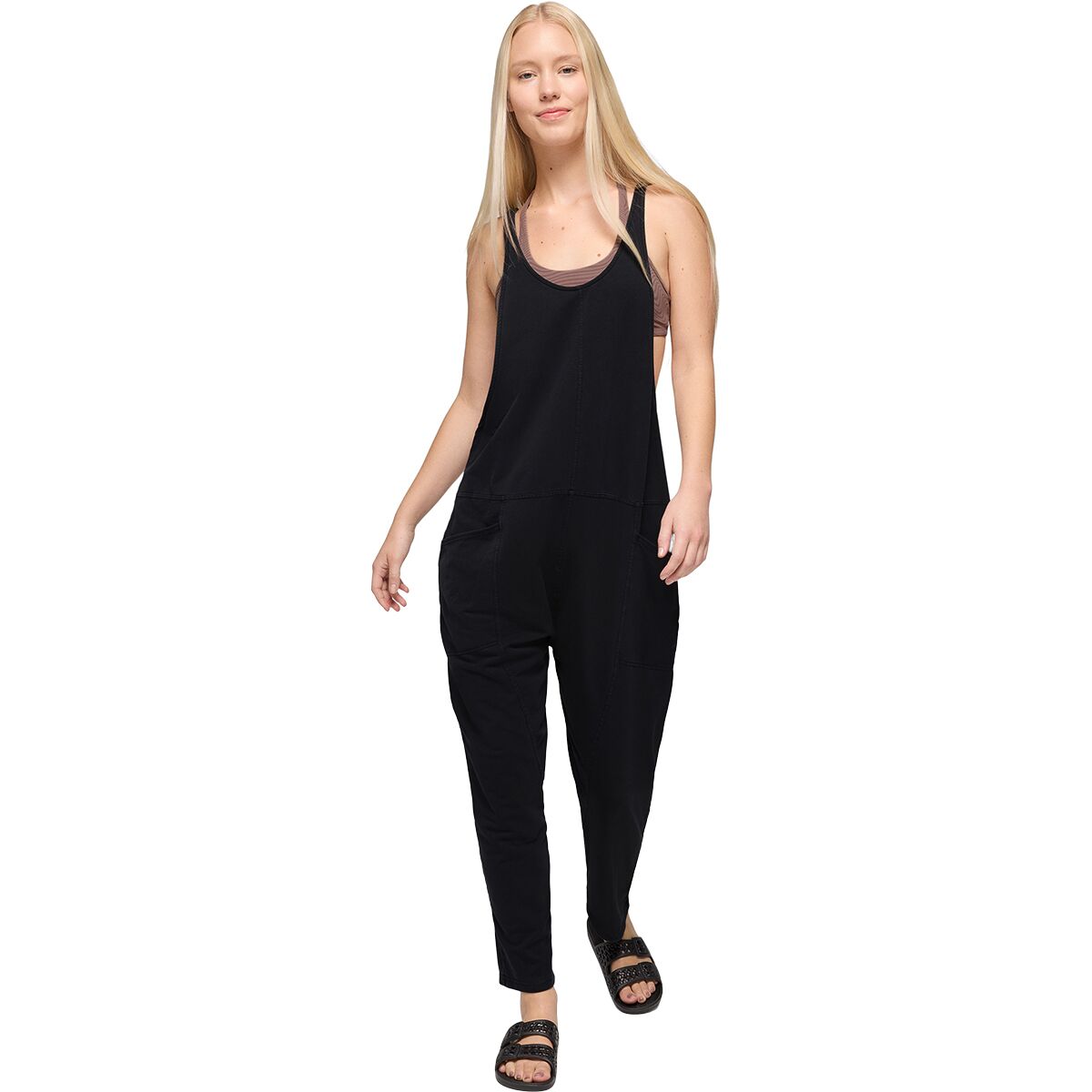 prAna Women's Mindful Movement Jumpsuit in Black - Size: Large