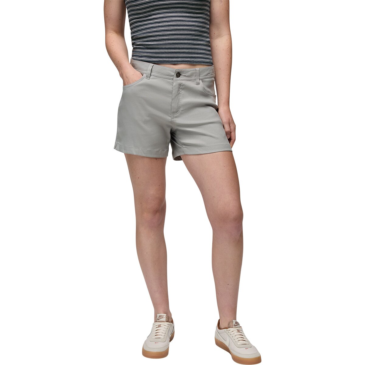 prAna Women's Stretch Zion Halle 5in Short in Sterling - Size: 0
