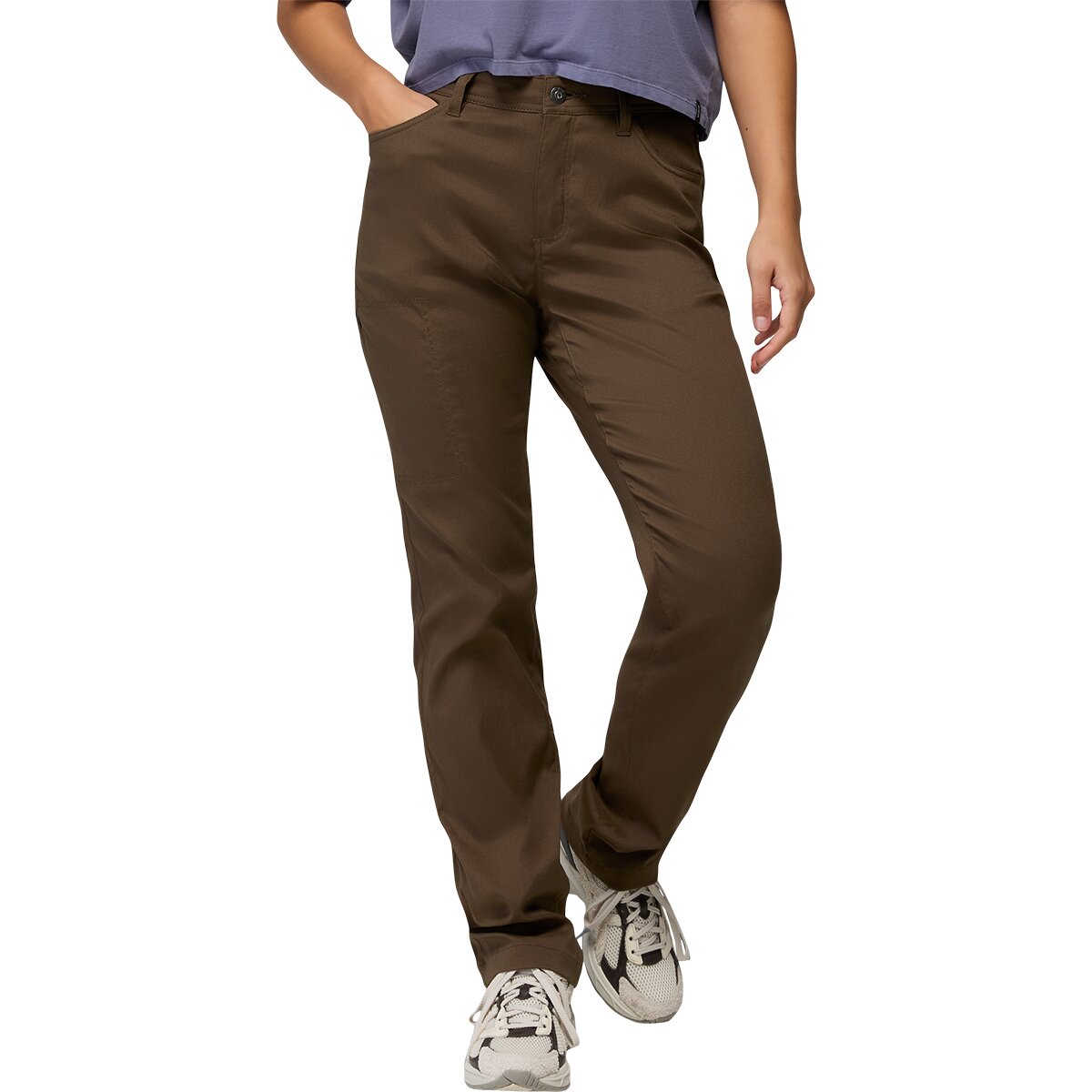 prAna Women's Stretch Zion Halle Pant in Dark Roast - Size: 2x30
